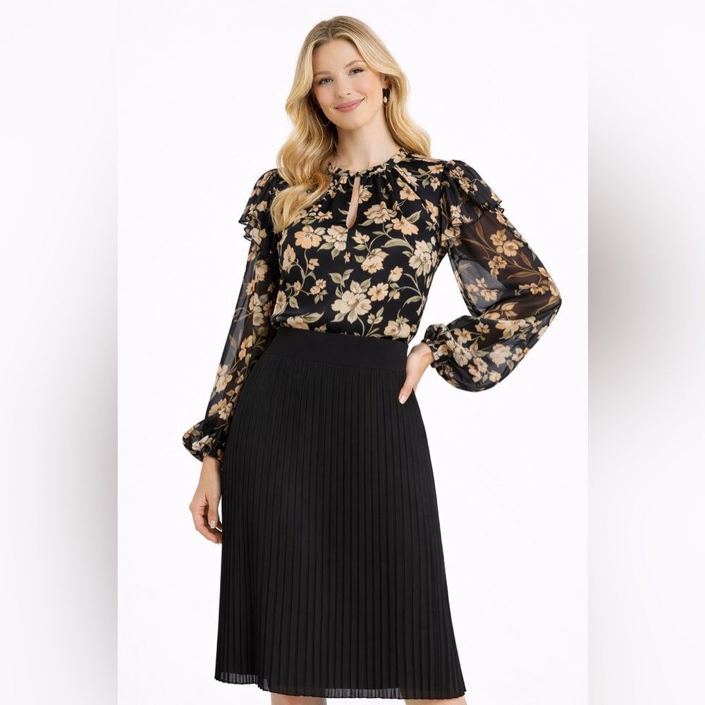 NWT NIC+ZOE Pleated Skirt